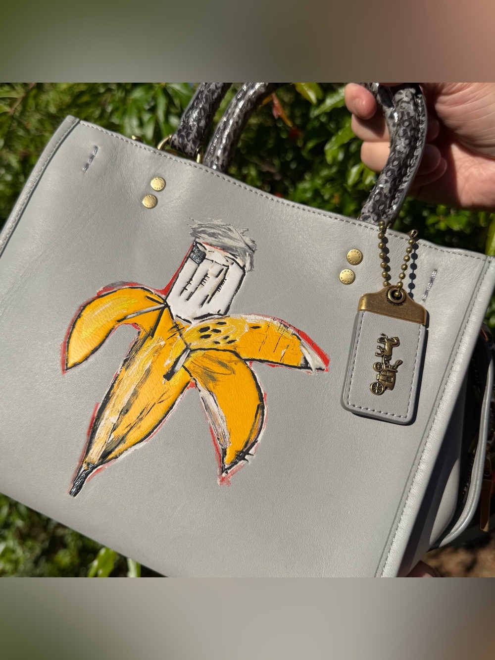 Coach X Jean-Michel Basquiat Rogue Bag 25 With Snakeskin Detail 6888 - Picture 3 of 16
